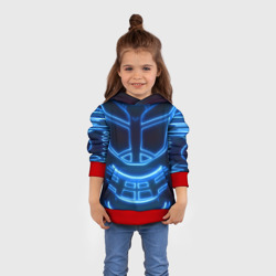 Детская толстовка 3D Неоновая броня - neon armor costume - фото 2