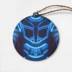 Деревянная игрушка круг Неоновая броня - neon armor costume
