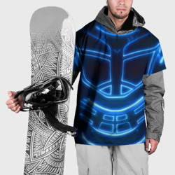 Накидка на куртку 3D Неоновая броня - neon armor costume