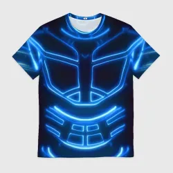 Мужская футболка 3D Неоновая броня - neon armor costume