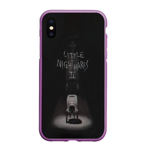 Чехол для iPhone XS Max матовый Little Nightmares 2, цвет фиолетовый