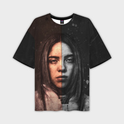 Мужская футболка oversize 3D Билли Айлиш Billie Eilish