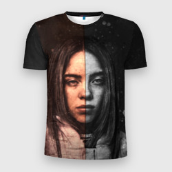 Мужская футболка 3D Slim Билли Айлиш Billie Eilish