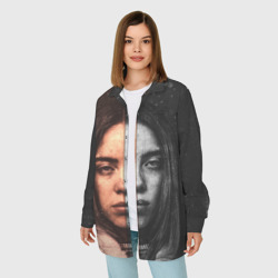 Женская рубашка oversize 3D Билли Айлиш Billie Eilish - фото 2