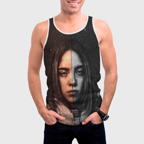 Мужская майка 3D Билли Айлиш Billie Eilish, цвет 3D печать - фото 3