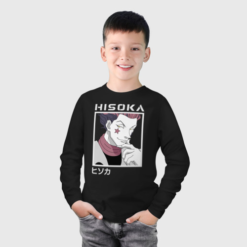 Детский лонгслив хлопок Загадочный Хисока Мороу, цвет черный - фото 3