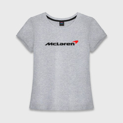 Женская футболка хлопок Slim Формула 1 Макларен