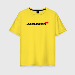 Женская футболка хлопок Oversize Формула 1 Макларен