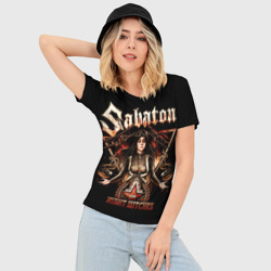 Женская футболка 3D Slim Sabaton - фото 2