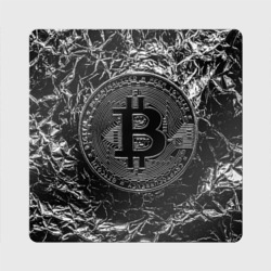 Магнит виниловый Квадрат Биткоин bitcoin