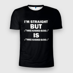 Мужская футболка 3D Slim I'm straight