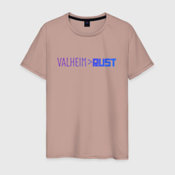 Valheim круче Rust – Футболка из хлопка с принтом купить со скидкой в -20%