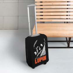 Чехол для чемодана 3D Сериал Lupin на черном фоне - фото 2