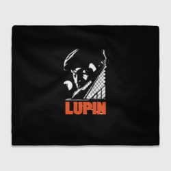 Плед 3D Сериал Lupin на черном фоне