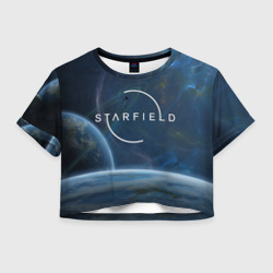 Женская футболка Crop-top 3D Starfield