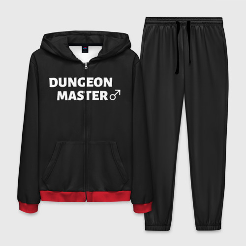 Мужской костюм 3D Dungeon Master, цвет красный