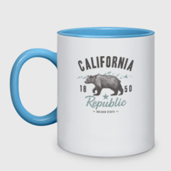 Кружка двухцветная California   Usa