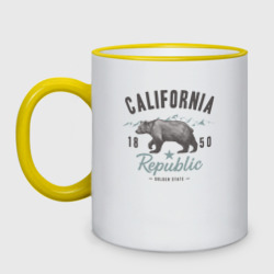 Кружка двухцветная California   Usa