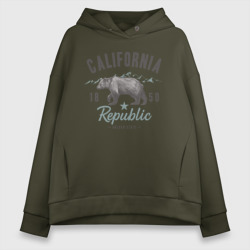 Женское худи Oversize хлопок California   Usa