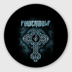 Круглый коврик для мышки Powerwolf