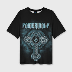 Женская футболка oversize 3D Powerwolf