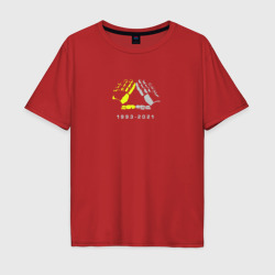 Мужская футболка хлопок Oversize Daft Punk 1993-2021