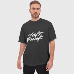 Мужская футболка oversize 3D Daft Punk - фото 2