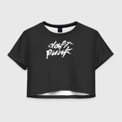 Женская футболка Crop-top 3D Daft Punk