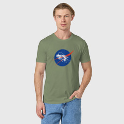 Мужская футболка хлопок Rocket League - NASA - фото 2