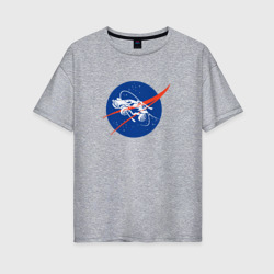 Женская футболка хлопок Oversize Rocket League - NASA