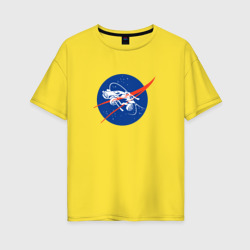 Женская футболка хлопок Oversize Rocket League - NASA