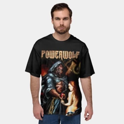 Мужская футболка oversize 3D Powerwolf - фото 2