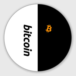 Круглый коврик для мышки Биткоин bitcoin
