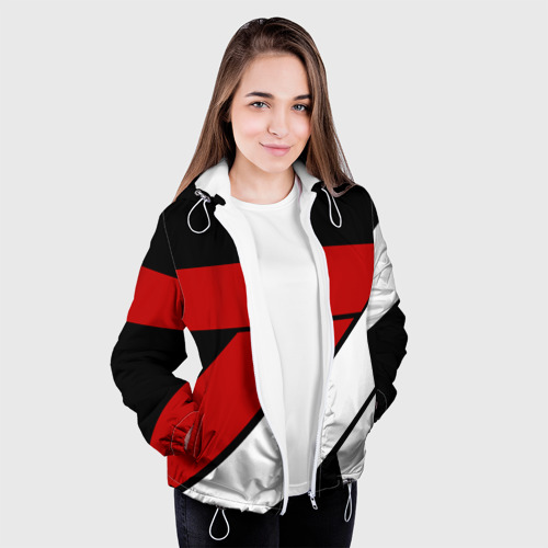 Женская куртка 3D Geometry sport, цвет белый - фото 4