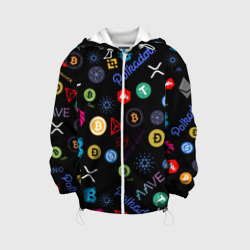Детская куртка 3D Bitcoin pattern биткоинz