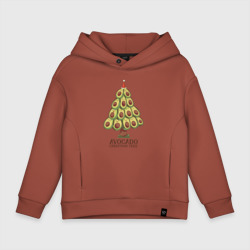 Детское худи Oversize хлопок Avocado Christmas Tree