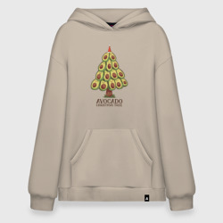 Худи SuperOversize хлопок Avocado Christmas Tree