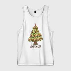 Мужская майка хлопок Avocado Christmas Tree