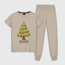 Женская пижама хлопок Avocado Christmas Tree