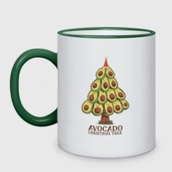 Кружка двухцветная Avocado Christmas Tree