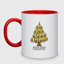 Кружка двухцветная Avocado Christmas Tree