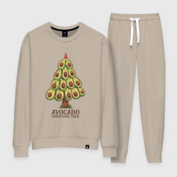 Женский костюм хлопок Avocado Christmas Tree