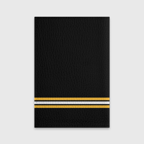 Обложка для паспорта матовая кожа Бостон Брюинз Форма1, цвет желтый - фото 2