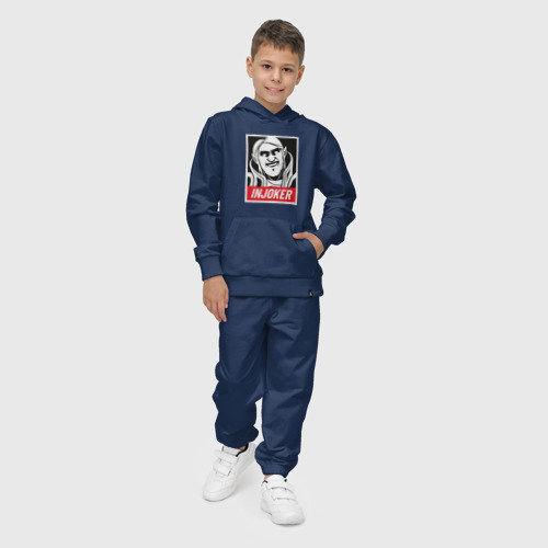 Детский костюм с толстовкой хлопок Инвокер шутник, цвет темно-синий - фото 3
