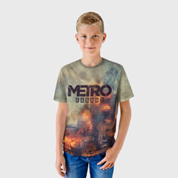 Детская футболка 3D Metro Exodus fire - фото 2