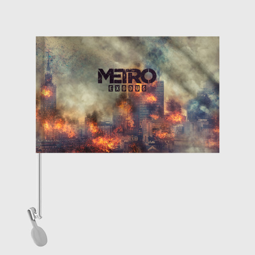 Флаг для автомобиля Metro Exodus fire - фото 2