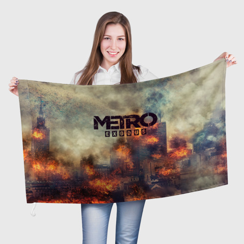 Флаг 3D Metro Exodus fire