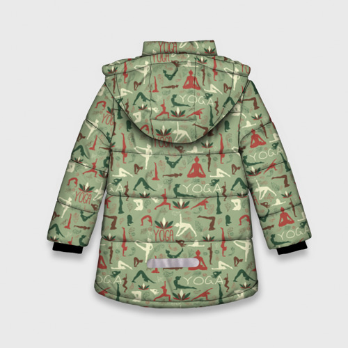 Зимняя куртка для девочек 3D Йога, цвет светло-серый - фото 2