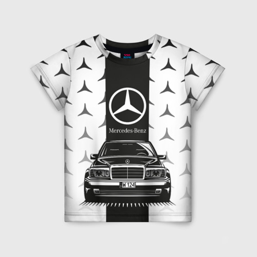 Детская футболка 3D Mercedes Benz, цвет 3D печать
