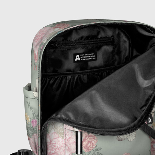 Женский рюкзак 3D с принтом Бабочки в цветах, фото #5